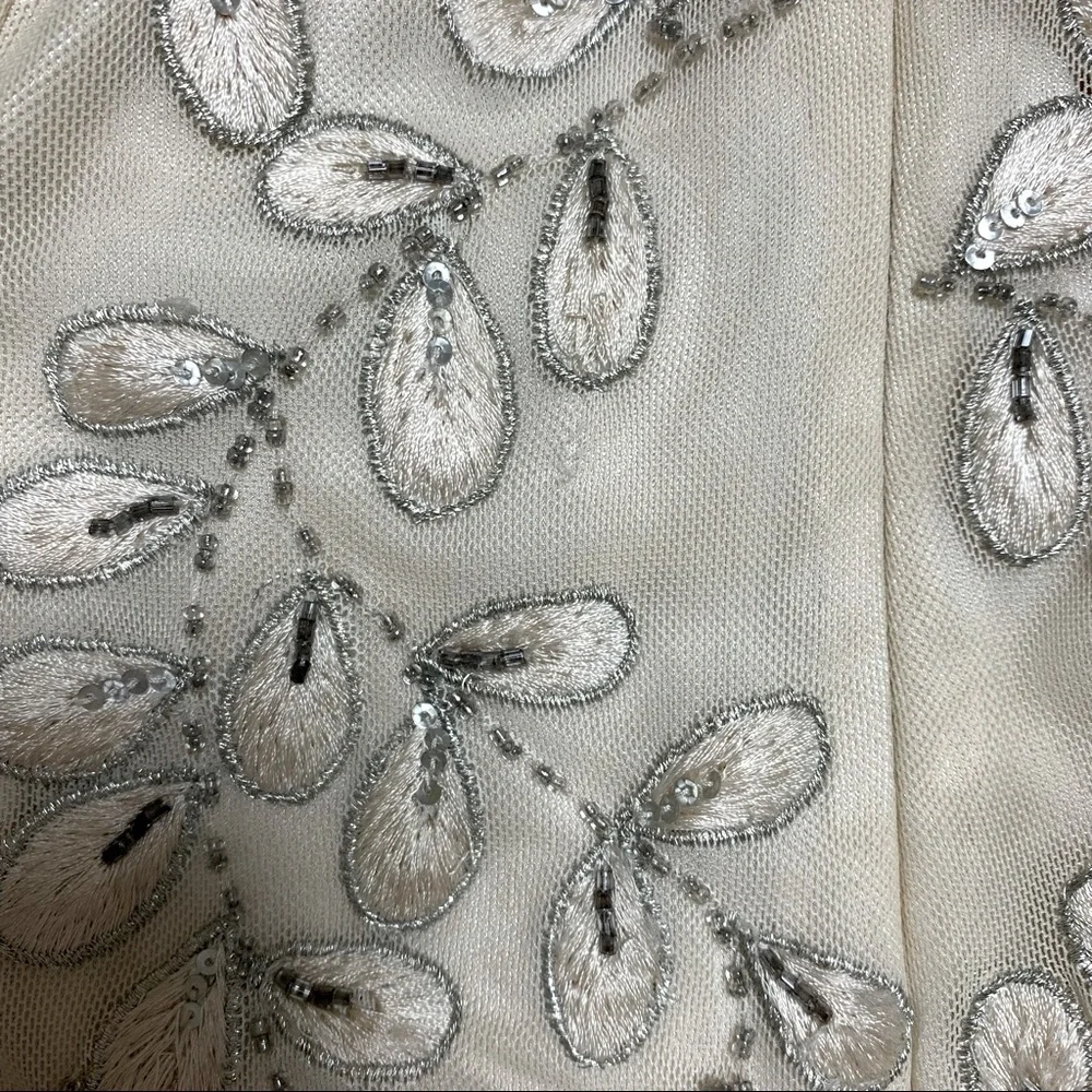 🆕 Vintage Sue Wong Nocturne Appliqué Ivory White Lace Formal Wedding Prom Dress - Picture 12 of 14